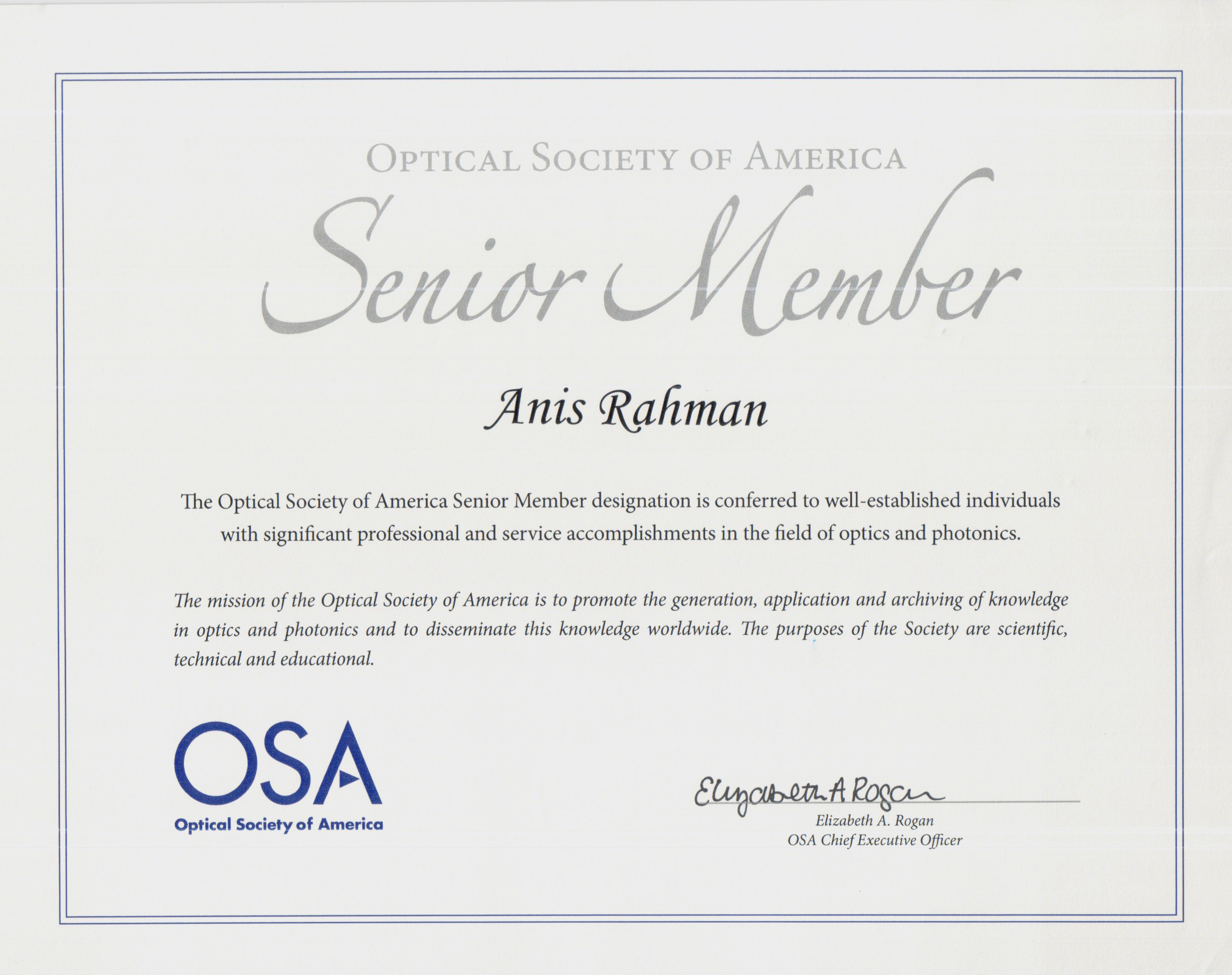 Senior member OSA